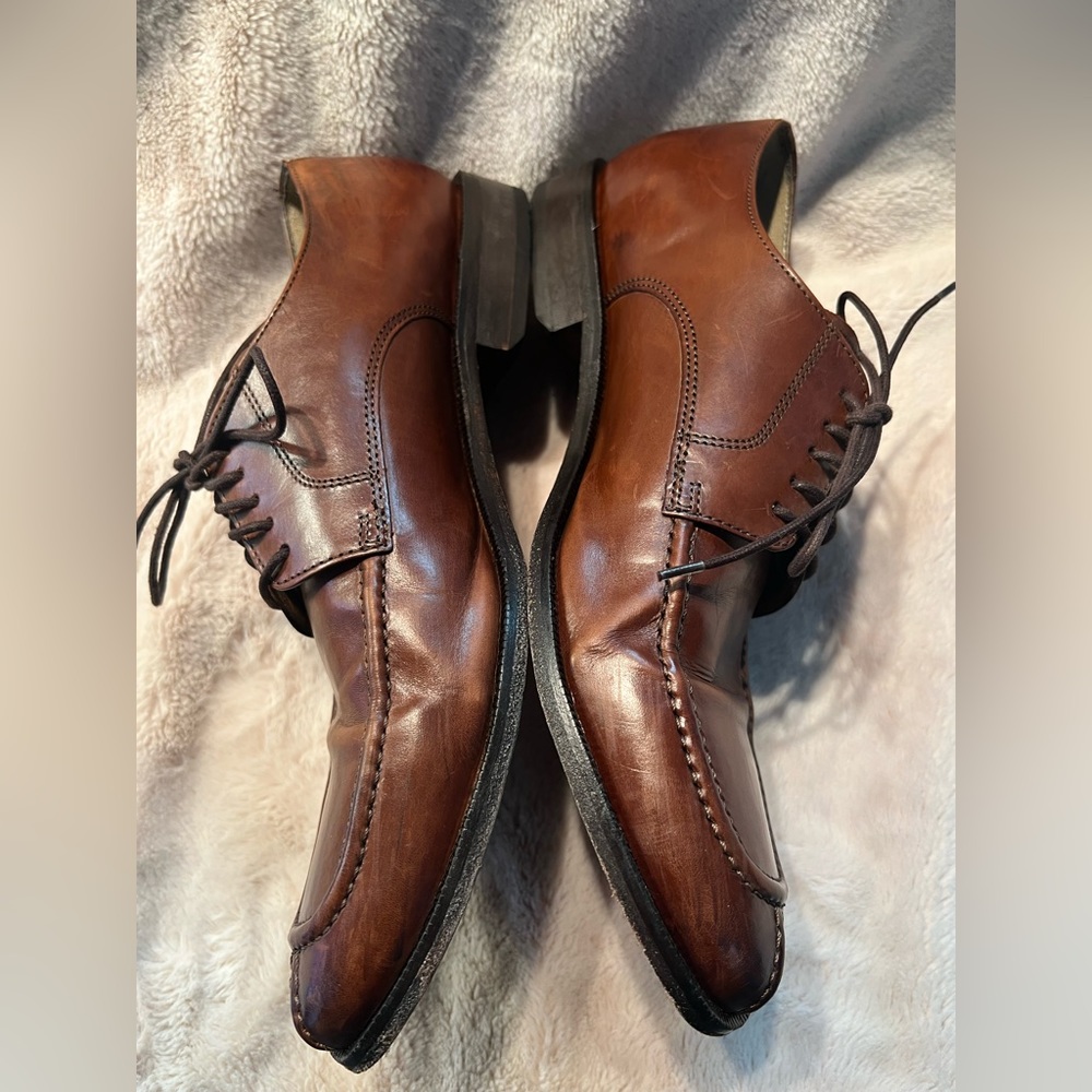 Bostonian Men's Brown Leather Lace Up Dress Shoe US 10.5 - Picture 4 of 5